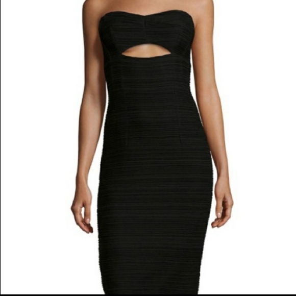 NANETTE LEPORE cut out NWT shirred stretch lined LBD - Picture 2 of 14